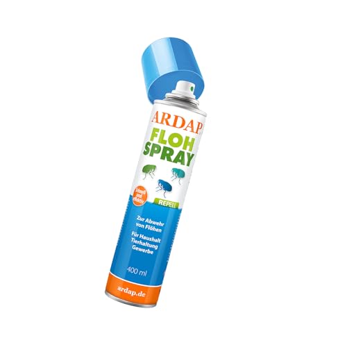 ARDAP Repell Flohspray 400ml - Flohspray für Wohnung und Möbel - Starke Alternative zu Fogger gegen Flöhe - Flohmittel für Wohnung - Umgebungsspray Flöhe - Wirkt schnell & effektiv (PT19) von ARDAP