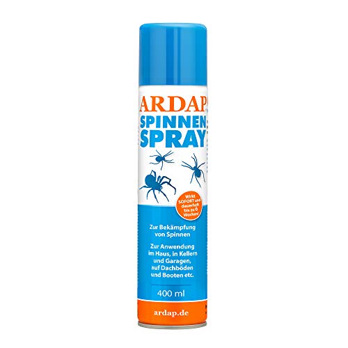 ARDAP Spinnenspray 400ml - Schnell & effektiv mit Langzeitwirkung bis zu 6 Wochen - Anti Spinnen Spray zur Spinnenabwehr - Ideal für Haushalt, in Kellern & Garagen, auf Dachböden & Booten von ARDAP