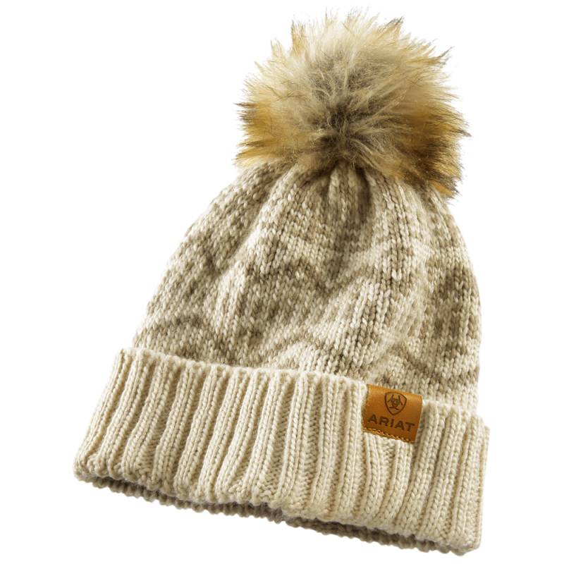 Ariat Damen Mütze Azulejo Beanie beige von ARIAT