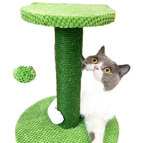 Kratzbaum für große Katzen, Katzenklettergerüst, Katzenkratzbrett, Kaktus, Kratzbaum für Katzen, Krallenschleifen, Katzenkratzer mit Wollball, Haustierspielzeug, Katze Vision von ARICCI