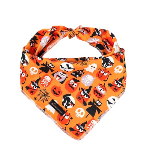 ARING PET Halloween-Hundehalstuch, Geisterkürbis, Spinne, Fledermaus, Totenkopf, Dreieckstuch für kleine, mittelgroße und große Jungen, Mädchen, Hunde, Größe L ARING PET Halloween-Hundehalstuch, Geisterkürbis, Spinne, Fledermaus, Totenkopf, Dreieckstuch für kleine, mittelgroße und große Jungen, Mädchen, Hunde, Größe L von ARING PET