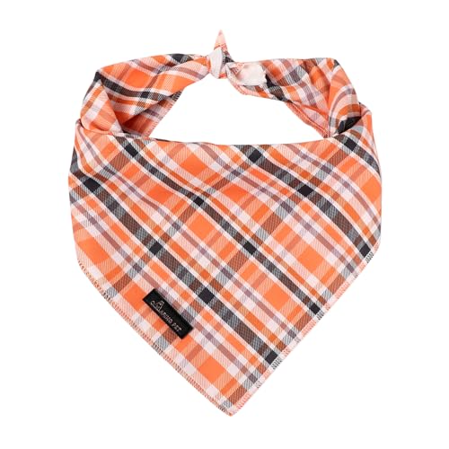 ARING PET Hundehalstuch, Herbst-Orange, kariert, Dreieckstuch für kleine, mittelgroße und große Jungen, Mädchen, Hunde, Größe L ARING PET Hundehalstuch, Herbst-Orange, kariert, Dreieckstuch für kleine, mittelgroße und große Jungen, Mädchen, Hunde, Größe L von ARING PET