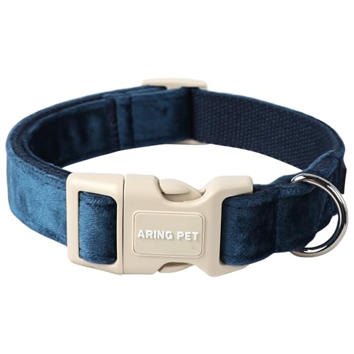 ARING PET Samt-Hundehalsband, niedliches Hundehalsband für kleine Hunde, verstellbar, leicht, Winterwelpenhalsband, Hundehalskette mit Schnellverschluss-Schnalle ARING PET Samt-Hundehalsband, niedliches Hundehalsband für kleine Hunde, verstellbar, leicht, Winterwelpenhalsband, Hundehalskette mit Schnellverschluss-Schnalle von ARING PET