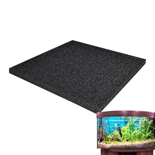 ARIOU Aquarium-Filterpads – Teichfilter-Medienschaum | Aquarium-Filterschaum-Pad | Aquarium-Füllpad | leicht zu schneidender schwarzer Aquarium-Filtermedienschaum | Wasserfilter für Ersatz-Teichfilter von ARIOU