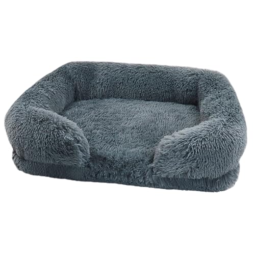 ARIOU Comfy Fuzzy Sofa Haustierbett, Plüsch, abnehmbar, waschbar, flauschiges Hundebett, Plüsch, flauschig, Hunde- und Katzenbettmatte, für Tierliebhaber von ARIOU