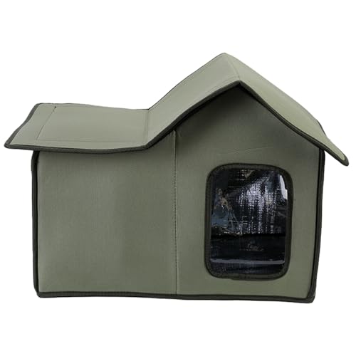 ARIOU Outdoor Hundehütte, wasserdichte Hundehütte, Winter Katzenhaus Faltbare Haustierunterkunft Katzenhaus Haustierunterkunft Outdoor Regendicht Hundehaus Katzenhaus Villa Zelt für kaltes Wetter von ARIOU