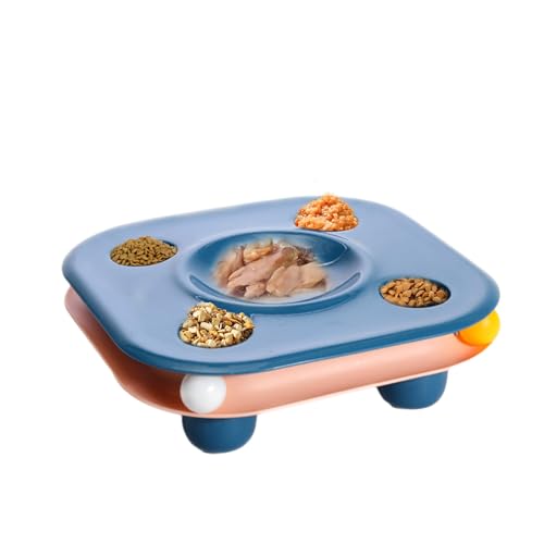 Pet Slower Feeder, Futternapf für langsam fressende Hunde - Interaktive Puzzle-Schüssel zum Essen mit rollender Kugel - Nass- und Trockenfutternapf für Haustiere, langsame Futterspender für von ARIOU