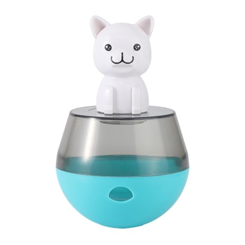 ARIOU Pet Tumblerr Futterspielzeug, Katze Interaktives Spielzeug Futterspender, Hund Puzzle Feeder, Selbstspielender Futter Leckender Ball, Cartoon geformte Katze Leckerli Spender Spielzeug zum von ARIOU