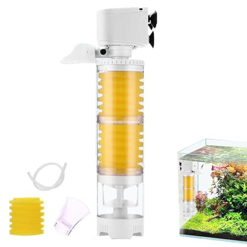 Aquariumfilter – Leiser Innenfilter für Aquarien | Einstellbarer interner Fischfilter | Effiziente Tankfilter Aquariumfilter | Leiser Design-Aquarienfilter | Filter für Luftpumpe, Wasserreinigung von ARIOU