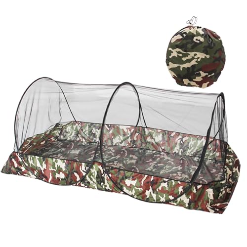 Camping Mesh Net Tent - Portable Lightweight Camping Tent - Anti Moskitos Outdoor Camping Tent Camouflage Tent With Carry Bag | Travel Instant Tent for Camping, Hiking, Traveling, Outdoor Adventures von ARIOU