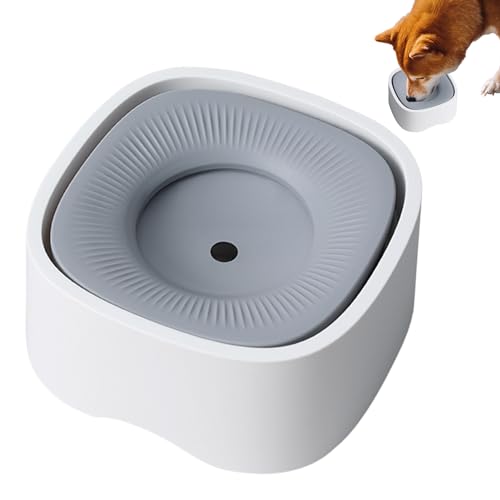 Hund Wassernapf, Zero Splash Hund Wasser Feeder Basic Hund Trinkschalen Haustier Wassernapf Float Slow Feeder Haustier Hundenäpfe für Welpe Katzen Welpe für Indoor Outdoor von ARIOU