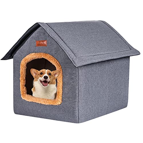 Hundehütte Indoor | Wetterfeste Katzenbetten Unterschlupf, Warm & Bequem - Outdoor & Indoor Nutzung, Haustierhaus für Katzen, Hunde & Kleintiere, für alle Jahreszeiten Shijie-us von ARIOU