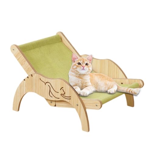 Katzenkratzer – Katzen-Sisal-Stuhl – Katzen-Strandstuhl-Hängematte – Verstellbare Liege Mit Sisal-Kratzer – Sisal-Pad – Katzen-Loungesessel – Gemütliche Matte Für Alle Jahreszeiten, Katzen-Strandstuhl von ARIOU