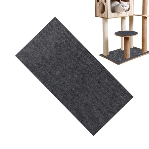 Katzenkratzpads - Polyester Katzenkratzcouchschutz | Selbstklebender Katzenkratzteppich | Katzenkratzmatte, Trimmbarer Katzenbaum Teppich Boden Kratzpad für Katzenregale, Bäume und Wände von ARIOU