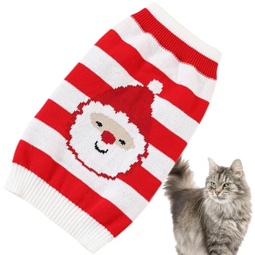 Weihnachts-Hundekleidung – Weihnachts-Haustierkleidung | Haustier-Weihnachtskostüm | Hunde-Weihnachtspullover | Weihnachten Weiche Hunde Warme Hundeshirts | Schneemann Gestricktes Hundetuch, Haustierz von ARIOU