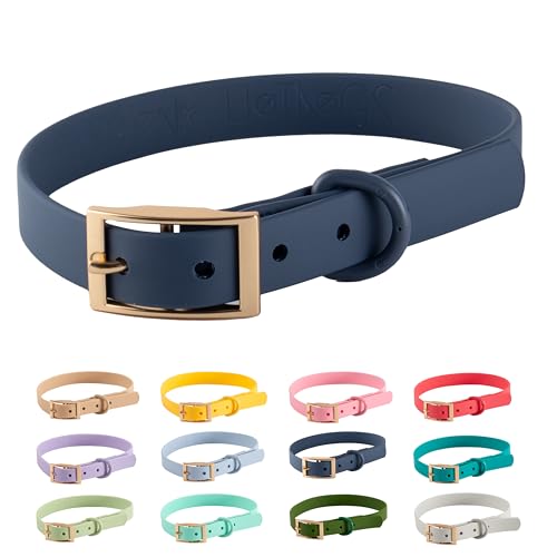 Halsband PVC Wasserabweisend |Arizona Hotdogs Hundehalsband Capricornus | Marineblau | 23-31 cm S von ARIZONA HOT DOGS