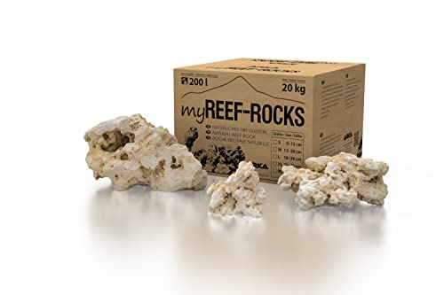 ARKA myREEF-Rocks - 20kg / 9-12cm - Natürliches Riffgestein für authentische Aufbauten in Meerwasseraquarien, schadstofffrei, ideale Siedlungsfläche für Bakterien. von ARKA Aquatics