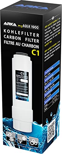 ARKA myAQUA 1900 Kohlefilter C1 - Effiziente Filterung von Schmutzpartikeln, Chlor, Herbiziden, Pestiziden & mehr, verbessert signifikant die Wasserqualität. von ARKA