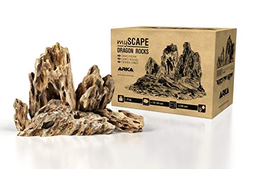 ARKA mySCAPE-Rocks Dragon | Drachenstein | Natur Aquarium Steine für einzigartige Aquascapes im Süßwasser Aquarium & Aufbauten in jedem Terrarium | Ca. 10-30 cm | Ideal zu bepflanzen | Inhalt: 5 kg von ARKA