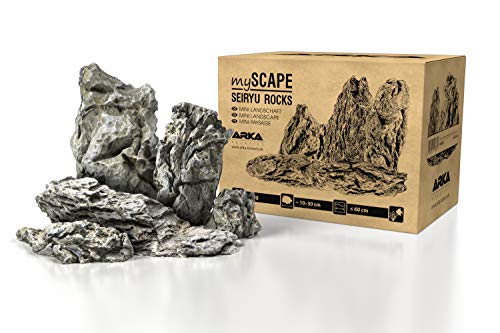 ARKA mySCAPE-Rocks Seiryu - 5kg Mix - Mini-Landschaft - Natur Aquarium Steine für einzigartige Aquascapes im Süßwasser Aquarium & Aufbauten in jedem Terrarium - Ca. 10-30 cm von ARKA