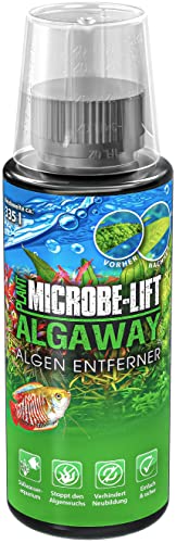 MICROBE-LIFT Algaway - 118 ml - Algenvernichter - Schnelle & effektive Algenbekämpfung für Süßwasseraquarien, verhindert Neubildung, sicher für Fische und Pflanzen von ARKA