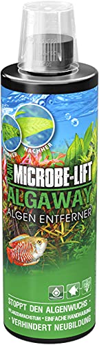 MICROBE-LIFT Algaway - 473 ml - Algenvernichter - Schnelle & effektive Algenbekämpfung für Süßwasseraquarien, verhindert Neubildung, sicher für Fische und Pflanzen von ARKA