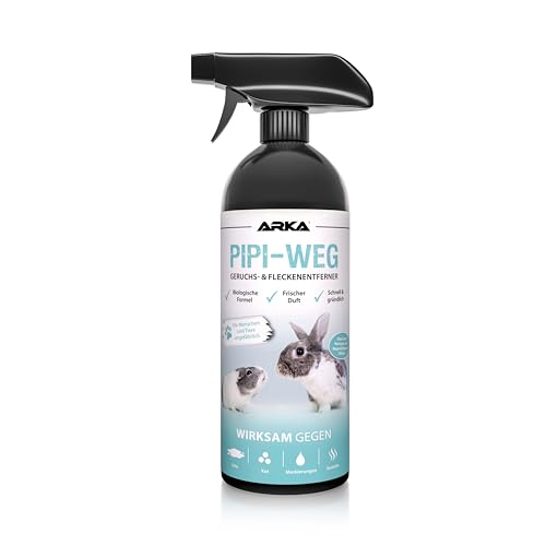 ARKA PIPI-Weg Nager - 750ml - Natürlicher Reiniger für Nagerställe, entfernt Gerüche & Flecken, biologisch abbaubar, sorgt für Hygiene in Käfigen, Ställen & Gehegen von ARKA