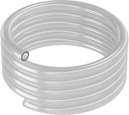 ARKA PVC-Schlauch - 12/16 mm, 5 m, Transparent - Langlebiger und vielseitiger Schlauch, perfekt als Aquarium- und Wasserschlauch, robust für Teichanwendungen. von ARKA