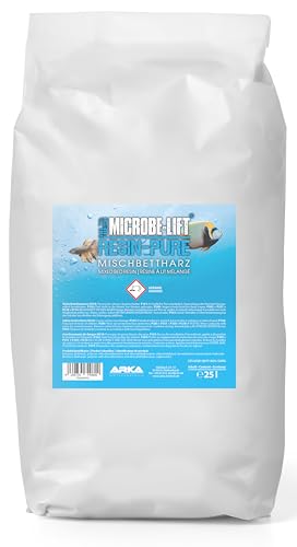 Mischbettharz Aquarium – ARKA Resin-Pure 25 L – Vollentsalzer für Osmoseanlagen – entfernt 100 % TDS, Silikat & Nitrat – für kristallklares Wasser – Ionenaustauscher für Resinfilter Mischbettharz Aquarium – ARKA Resin-Pure 25 L – Vollentsalzer für Osmoseanlagen – entfernt 100 % TDS, Silikat & Nitrat – für kristallklares Wasser – Ionenaustauscher für Resinfilter von ARKA