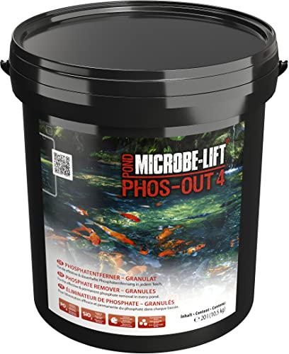 Microbe-Lift Pond Phos-Out 4-20 L - Leistungsstarker Phosphat-Entferner, entfernt Phosphat, Silikat, Sulfid und Gelbstoffe effektiv, auf Eisenhydroxid-Basis. von ARKA