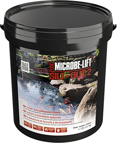 Microbe-Lift Pond Sili-Out 2-20 L - Leistungsstarker Silikat Absorber, entfernt effektiv Silikat, Phosphat und weitere Schadstoffe aus jedem Gartenteich, verbessert deutlich die Wasserqualität. von ARKA