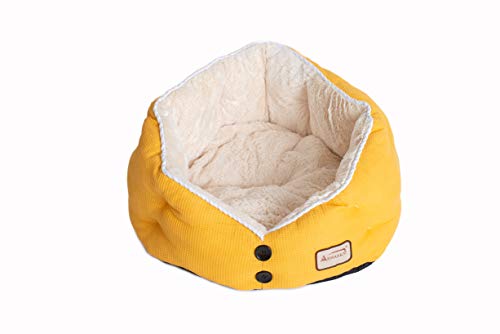 Armarkat Katzenbett Modell C75HMB/MH Gold Waffelstruktur Poly Blend und Weiß von ARMARKAT