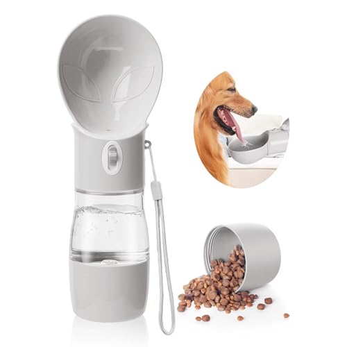 ARMLULU Tragbare Hunde-Wasserflasche – spülmaschinenfestes Material, multifunktionaler Haustierspender, 2-in-1, auslaufsichere Hunde-Wasserflasche mit perfekter Spülbeckengröße, stillen Sie den Durst von ARMLULU