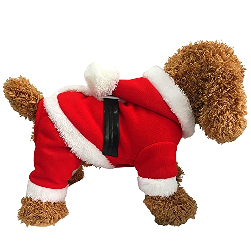 Haustier-Weihnachtskostüme, Weihnachtsmann, Hundekleidung für kleine Hunde, Jungen, Herbst, Wintermäntel, Welpen, Kitty Hoodies von ARNUAETY