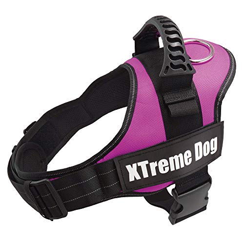 Arquivet Xtreme Hundegeschirr für Hunde, Rosa, Größe XXL/83-117 cm, verstellbar, ergonomisch und robust, inkl. Griff an der Oberseite zum Spazierengehen von Arquivet