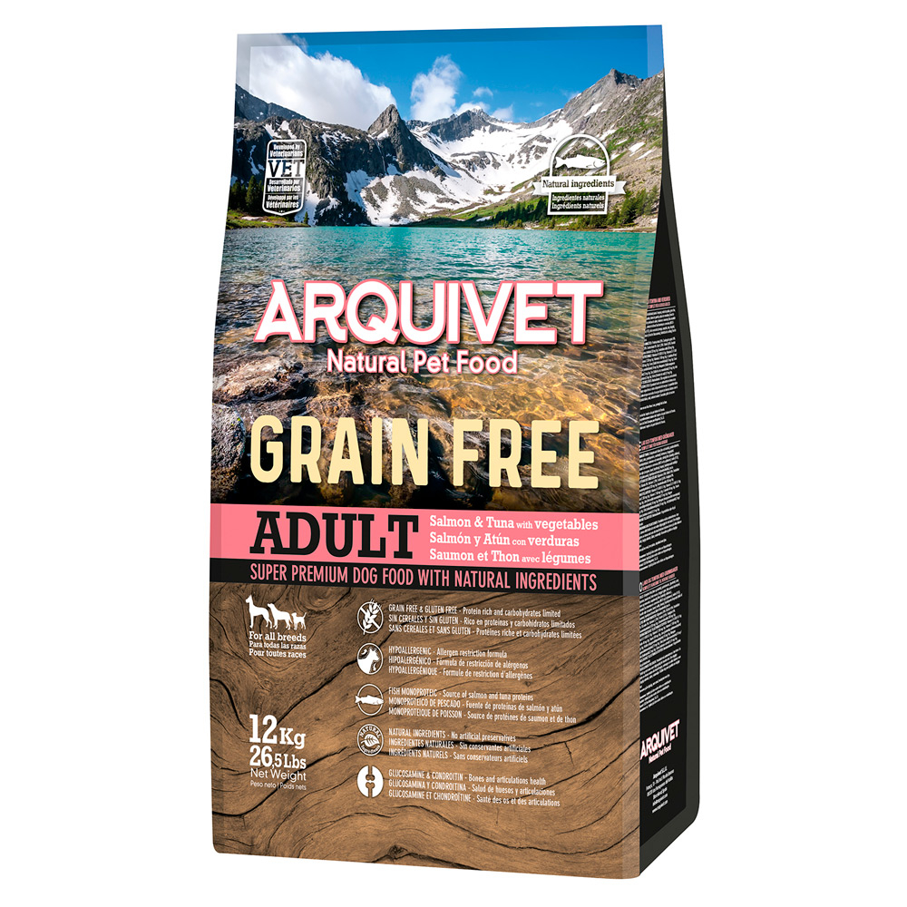 Arquivet Dog Grain Free Lachs - Sparpaket: 2 x 12 kg von ARQUIVET