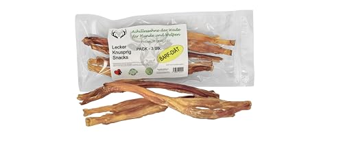 ARTISAN GIFT CO Dorrfleisch Hund Leckereien – 100% Trockenfleisch für Hunde und welpen, Geeignet für die Barf-Diät - Rinderachillessehnen (100 g, Achillessehnen vom Kalb) von ARTISAN GIFT CO