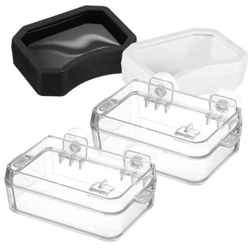 ARTSEWPLY 2 Stück Reptilien Wassernapf Klein Transparent und Wasser Schale mit Saugfuß aus Lebensmittelechtem Abs Ausbruchssicher für Eidechsen Bartagamen Geckos Terrarien Geeignet ARTSEWPLY 2 Stück Reptilien Wassernapf Klein Transparent und Wasser Schale mit Saugfuß aus Lebensmittelechtem Abs Ausbruchssicher für Eidechsen Bartagamen Geckos Terrarien Geeignet von ARTSEWPLY