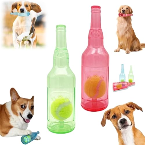 Crunchnplay Flaschenspielzeug, Zentric CrunchNPlay Flaschenspielzeug, Zentric Shop Flaschenspielzeug for Hunde, Plastikflaschenspielzeug for Hunde, Flaschenkauspielzeug for Hunde, Wasserflasche mit Ba von ARZARF