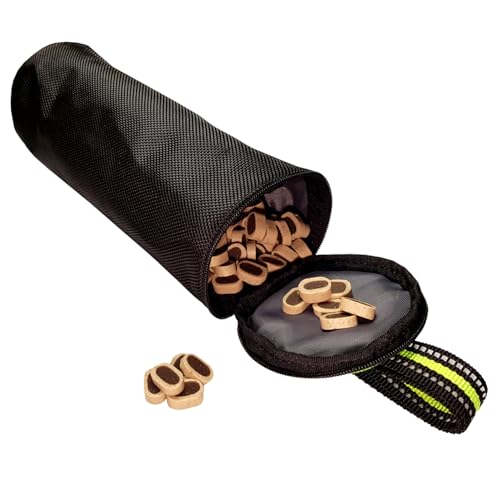 ASCO Dummy für Hunde, Trainingsdummy und Apportier Snack-Dummy für Hundetraining, Futter Dummy Tasche, Preydummy schwarz grün 21 x 7 cm AC91TB von ASCO