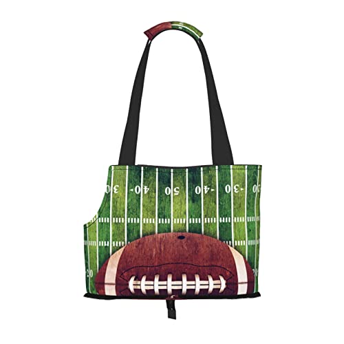 American Football Field and Ball Haustier Reise Handtasche, Hunde Geldbörse, Haustier Geldbörse, kleine Hunde Geldbörse, tragbar und sicher, bequem und schön. von ASEELO