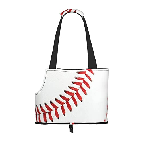 Baseball Spitze Nahaufnahme Haustier Schultertasche Haustier Handtasche Tragbare Faltbare Haustier Sling Tragetasche Handtasche für kleine Haustiere Outdoor Einkaufen Reisen von ASEELO