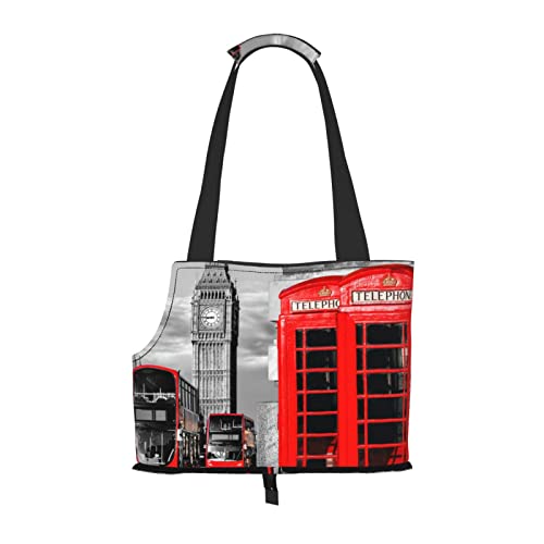 England UK Retro London Telefon Haustier Reise Handtasche, Hundegeldbörse, Geldbörse, Haustier, kleine Hundegeldbörse, tragbar und sicher, bequem und schön. von ASEELO