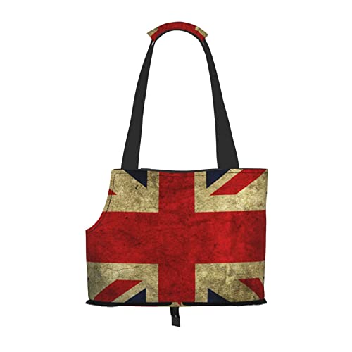 Haustier-Reisehandtasche mit britischer Flagge, Hundebörse, Geldbörse, Haustier, kleine Hunde-Geldbörse, tragbar und sicher, bequem und schön. von ASEELO