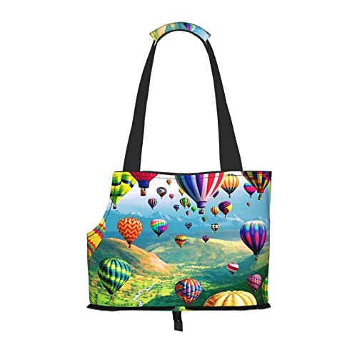 Heißluftballons Haustier Schultertasche Haustier Handtasche Tragbare Faltbare Haustier Sling Tragetasche Handtasche für kleine Haustiere Outdoor Einkaufen Reisen von ASEELO