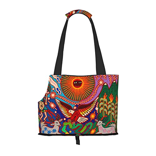 Mexikanischer Stil Boho Kunstwerk Haustier Reise Handtasche, Hundegeldbörse, Geldbörse, kleine Hundegeldbörse, tragbar und sicher, bequem und schön. von ASEELO