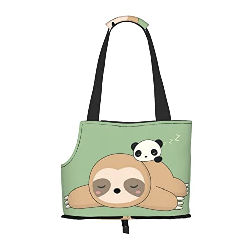 Niedliche Panda und Faultier Haustier Schultertasche Haustier Handtasche Tragbare Faltbare Haustier Sling Carrier Handtasche für kleine Haustiere Outdoor Einkaufen Reisen von ASEELO