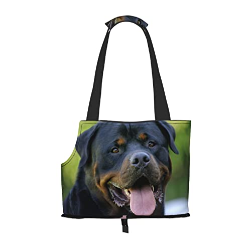 Rottweiler Tapete Haustier Schultertasche Haustier Handtasche Tragbare Faltbare Haustier Sling Tragetasche Handtasche für kleine Haustiere Outdoor Einkaufen Reisen von ASEELO