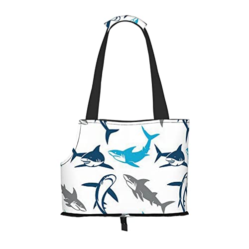 Sharks Haustier-Schultertasche, tragbar, faltbar, für kleine Haustiere, Outdoor, Einkaufen, Reisen von ASEELO