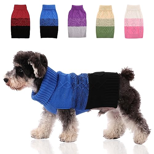 ASENKU Hundepullover für Kleine Mittelgroße Große Hunde,Wärme Hundepulli Strick Pullover Hund,Hundepulli für Dackel,Französische Bulldogge Bulldog Chihuahua von ASENKU